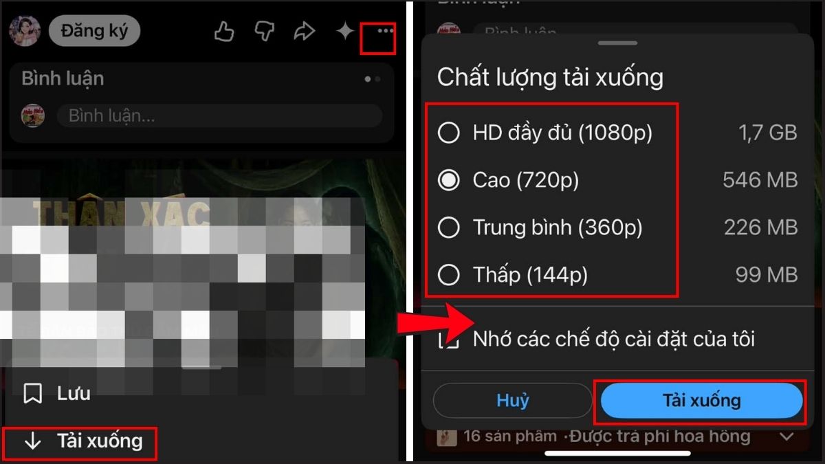 Download video Youtube về điện thoại iphone - bước 3,4