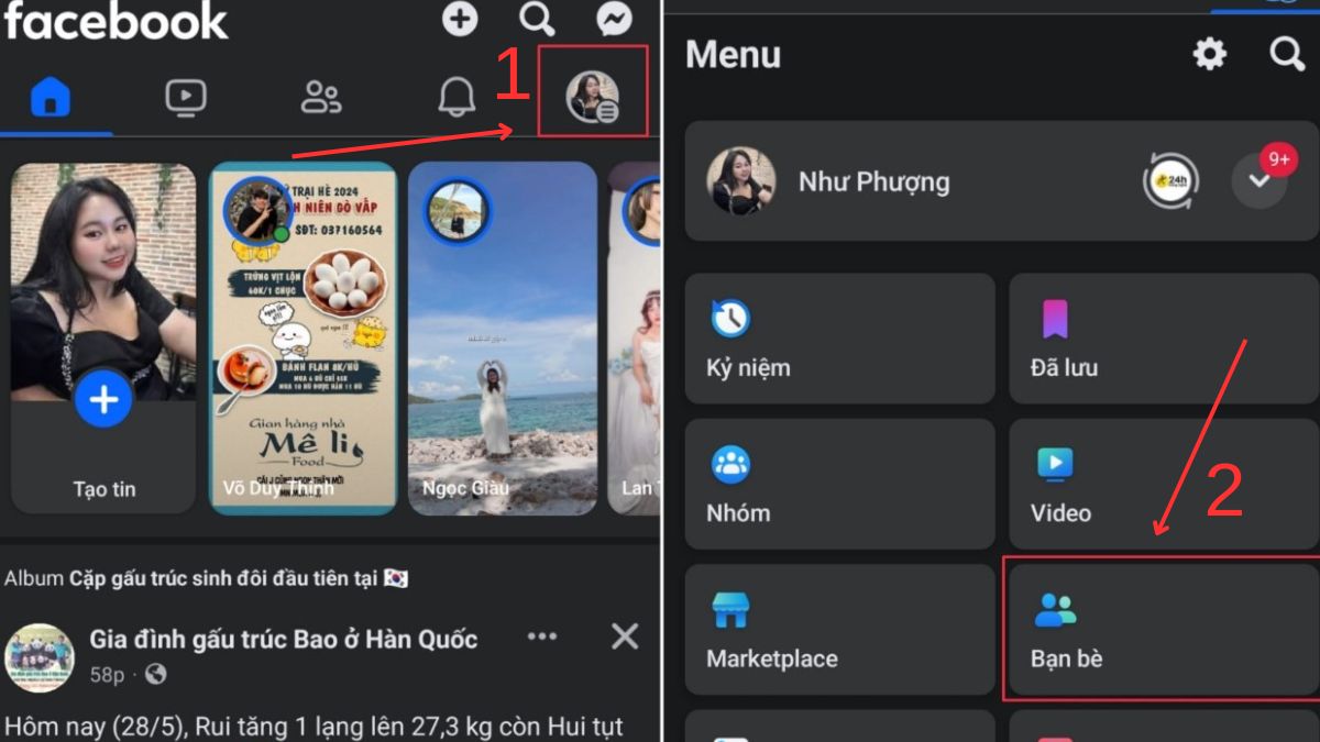 Cách kiểm tra ngày kết bạn từng người trên Facebook - bước 1