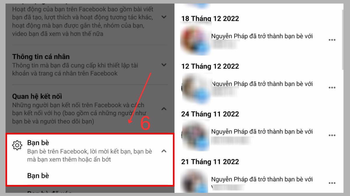 Cách xem ngày kết bạn trên Facebook qua Nhật ký hoạt động - bước 3