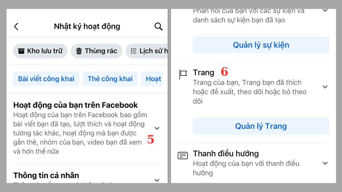 Cách xóa like Fanpage bằng điện thoại - bước 2