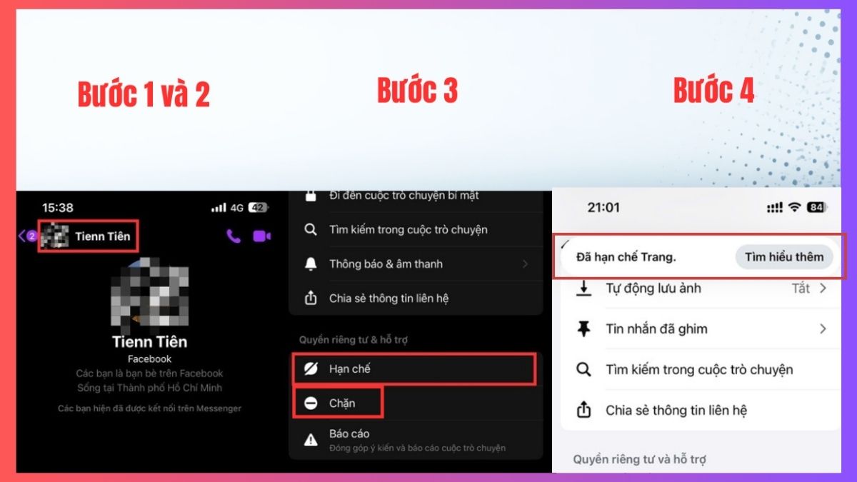 Cách xóa người lạ trên Messenger - chặn người lạ hoặc hạn chế
