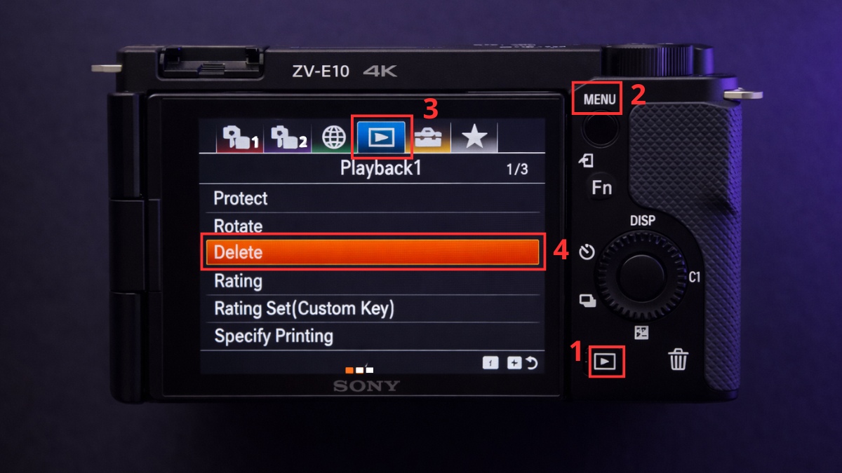 Xóa nhiều ảnh theo cách chọn ảnh (Multiple Images) - bước 1