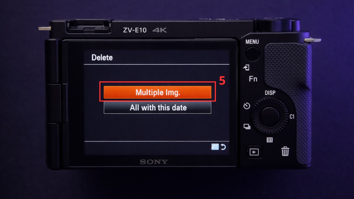 Xóa nhiều ảnh theo cách chọn ảnh (Multiple Images) - bước 2