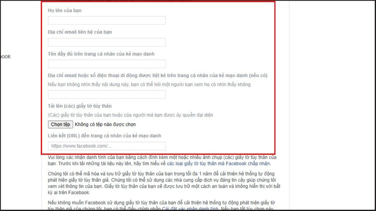 Cách xóa tài khoản Facebook khi bị hack hoặc không cần mật khẩu - bước 3