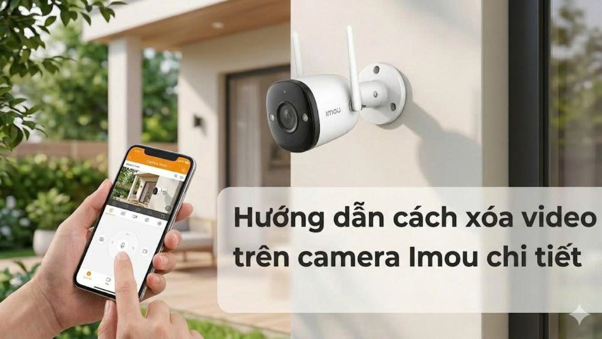 Hướng dẫn cách xóa video trên camera Imou chi tiết đơn giản