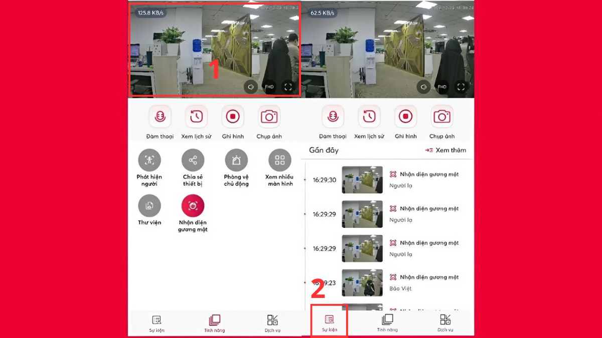 Cách xoá video trên từng dòng camera Viettel - bước 1