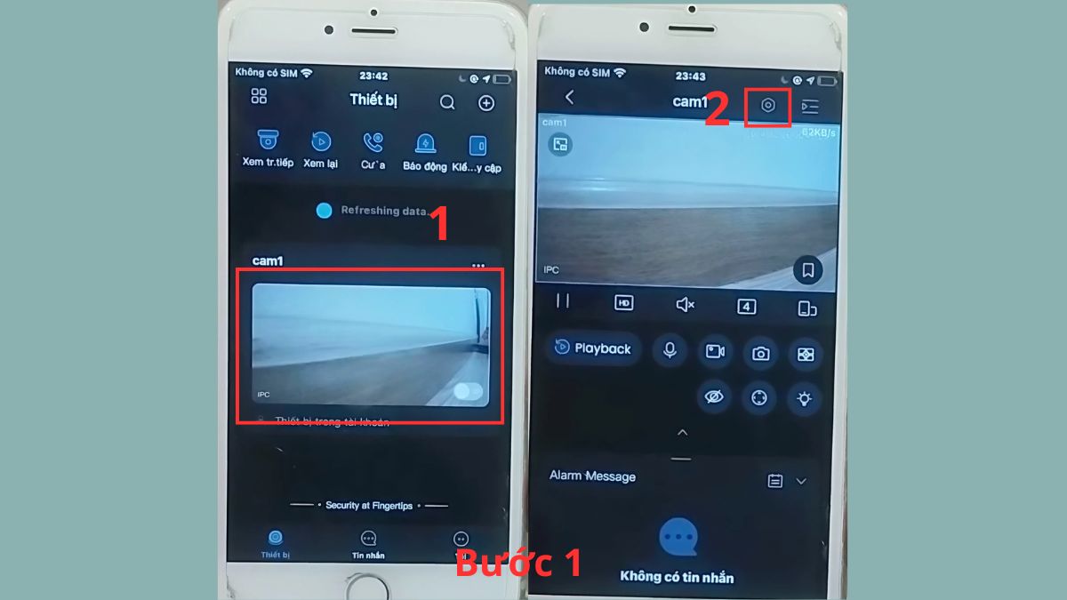 Cách xoá video trên từng dòng camera Dahua - bước 1,2