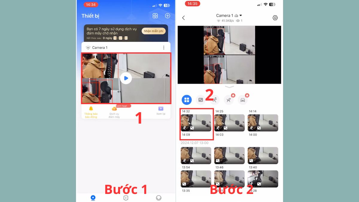 Cách xoá video trên từng dòng camera Yoosee - bước 1