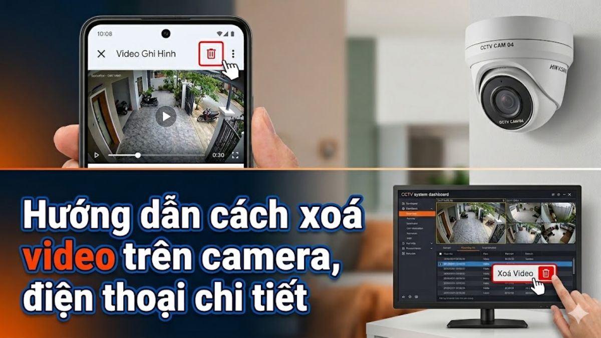Hướng dẫn cách xoá video trên camera, điện thoại chi tiết