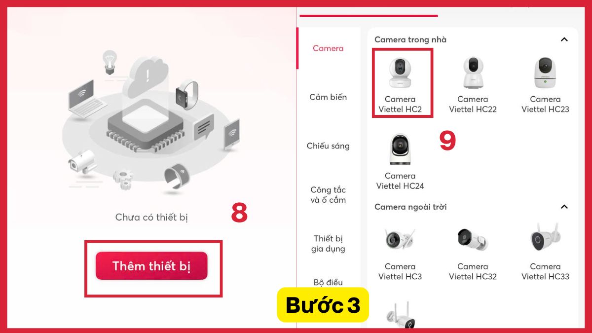 Hướng dẫn cài đặt camera Viettel HC2 chi tiết - bước 3