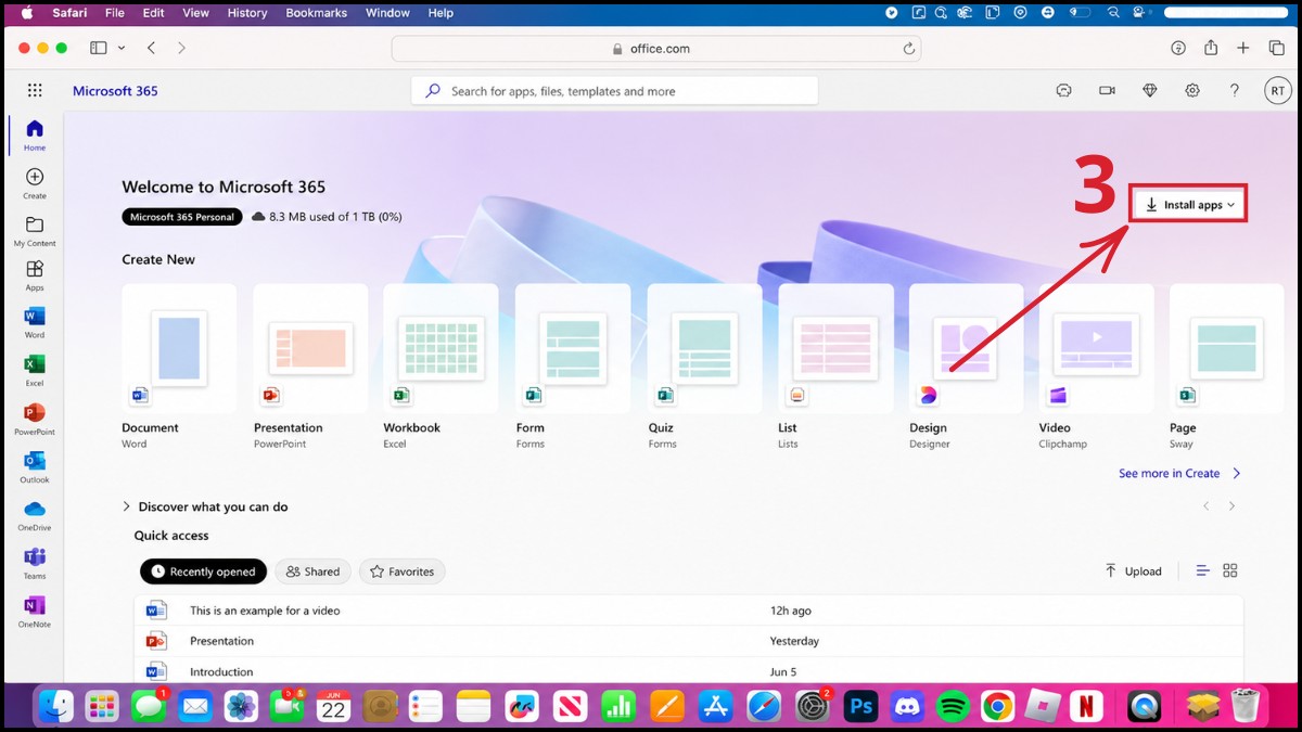 Cài đặt Outlook lần đầu trên macOS - bước 3