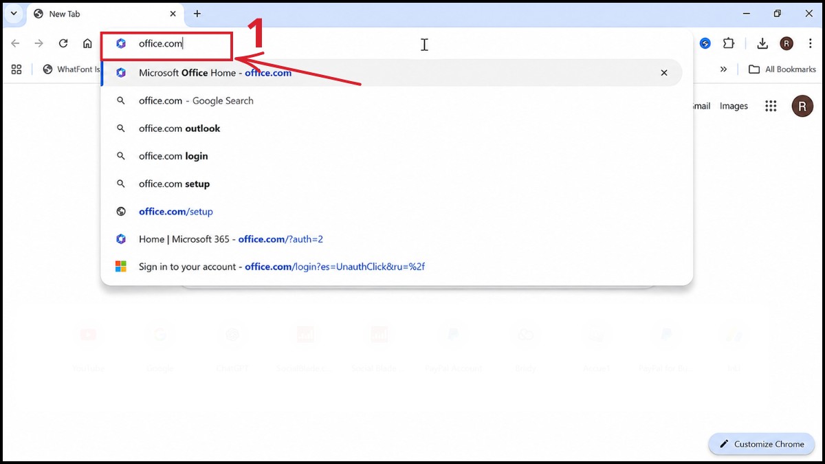 Cài đặt Outlook lần đầu trên Windows - bước 1
