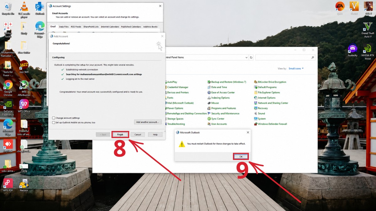 Cách cài đặt mail Outlook tự động (Exchange, Microsoft 365) - bước 4