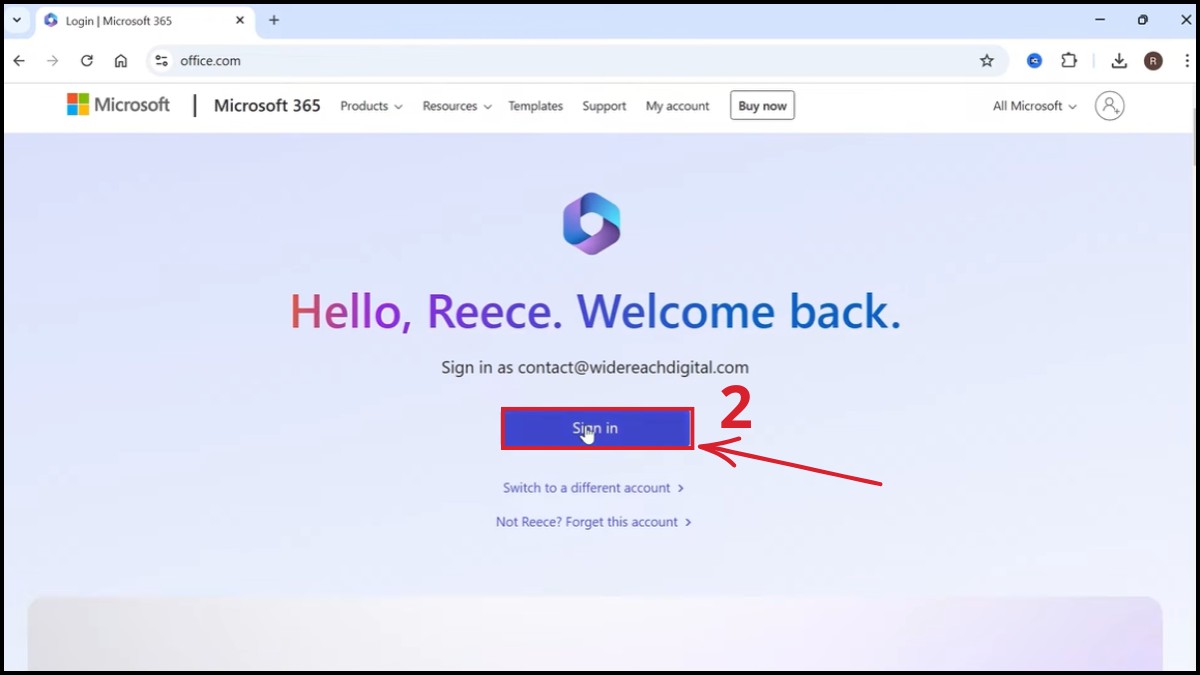 Cài đặt Outlook lần đầu trên Windows - bước 2