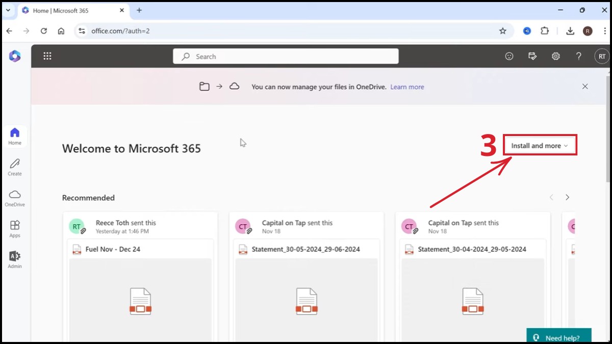 Cài đặt Outlook lần đầu trên Windows - bước 3