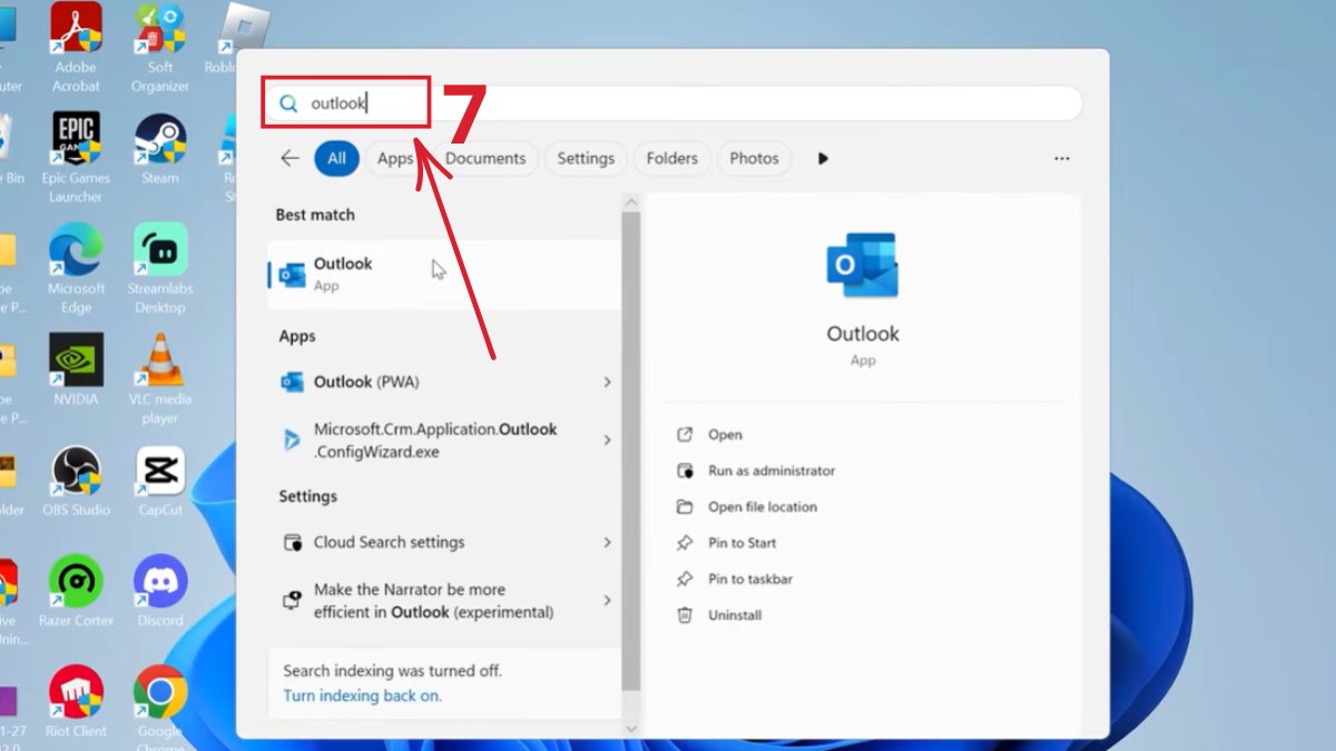 Cài đặt Outlook lần đầu trên Windows - bước 5