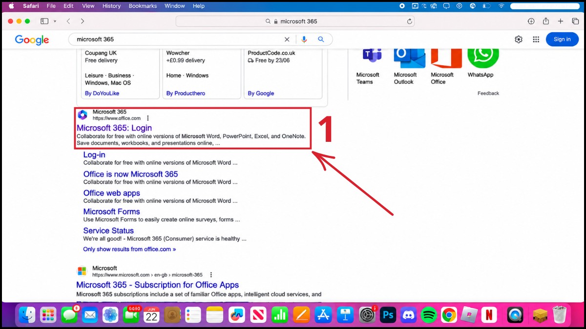 Cài đặt Outlook lần đầu trên macOS - bước 1