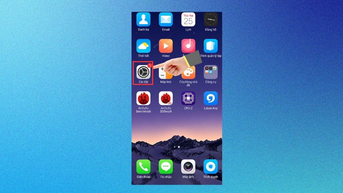 Cách cài tiếng Việt cho OPPO và realme - bước 1
