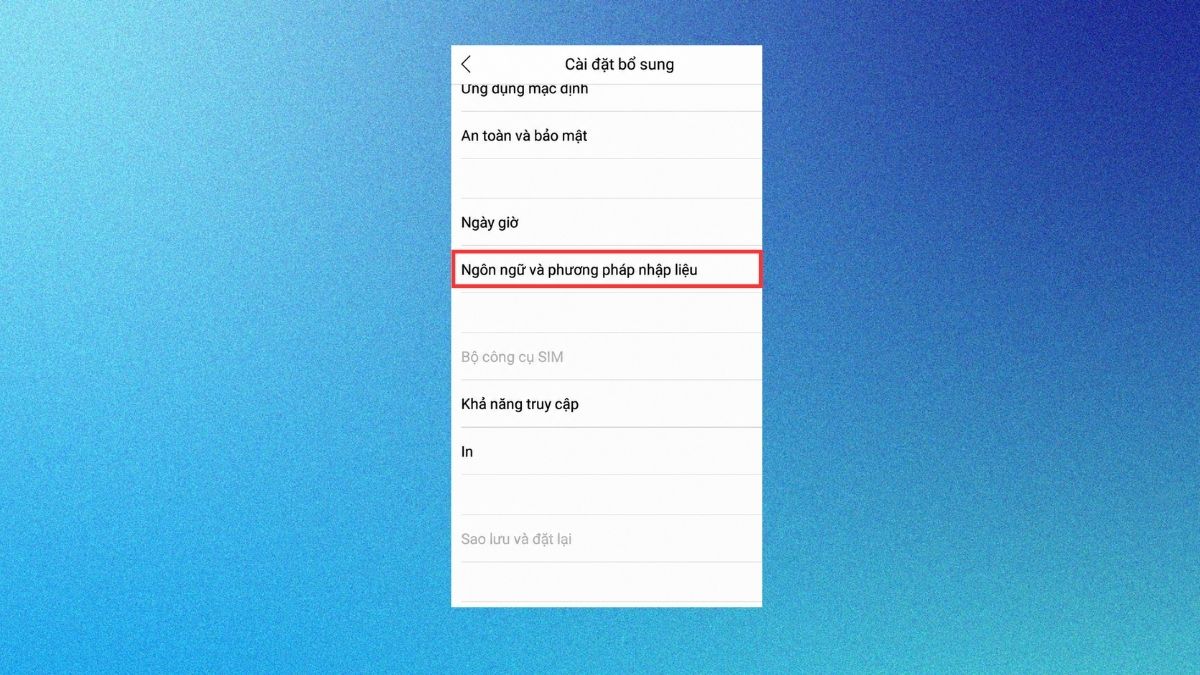 Cách cài tiếng Việt cho OPPO và realme - bước 3