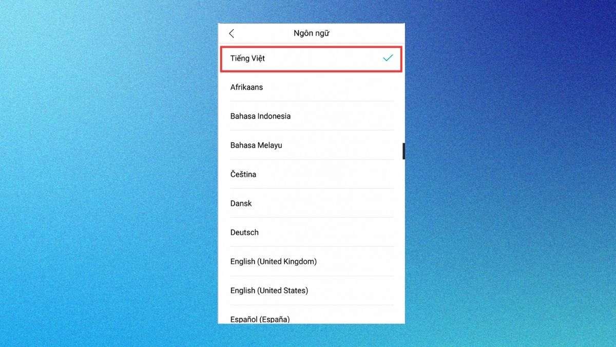Cách cài tiếng Việt cho OPPO và realme - bước 5