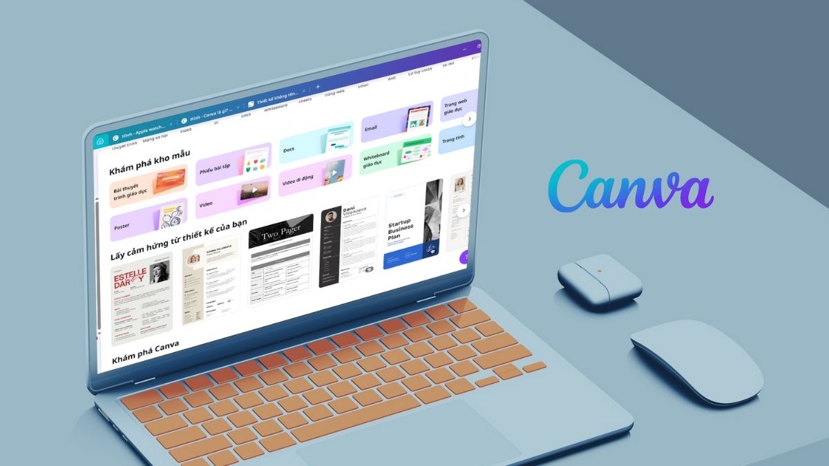 tính năng nổi trội của Canva - kho mẫu và tài nguyên đa dạng