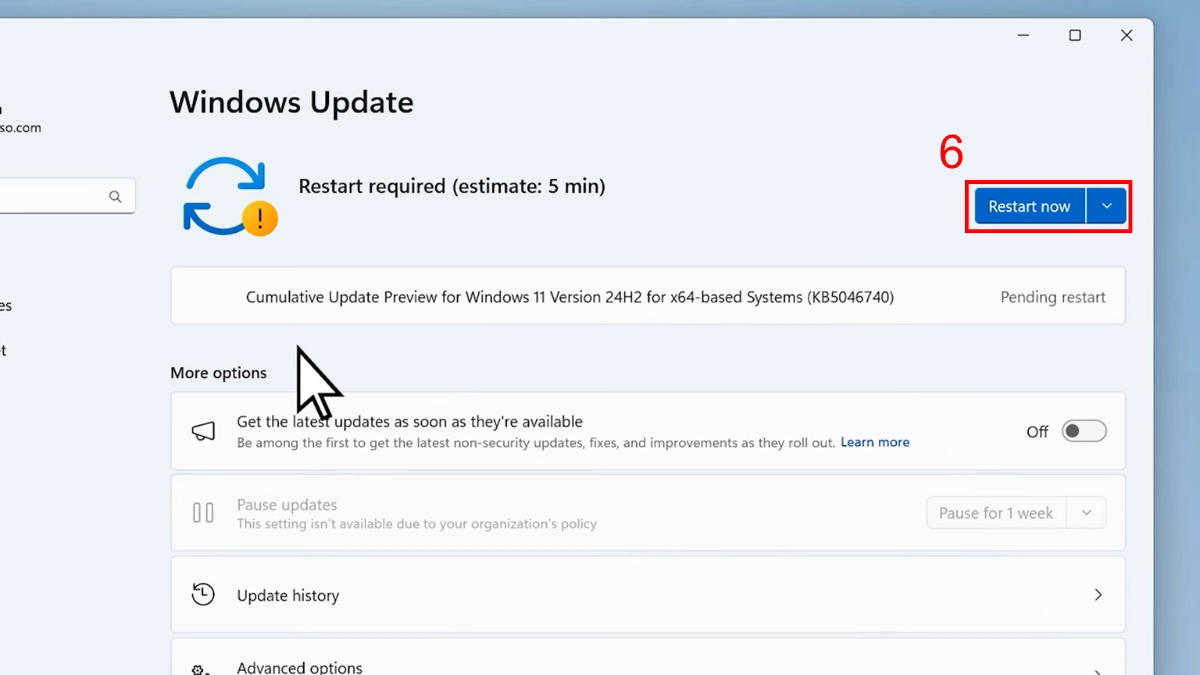 Cập nhật phần mềm trên Windows - bước 3