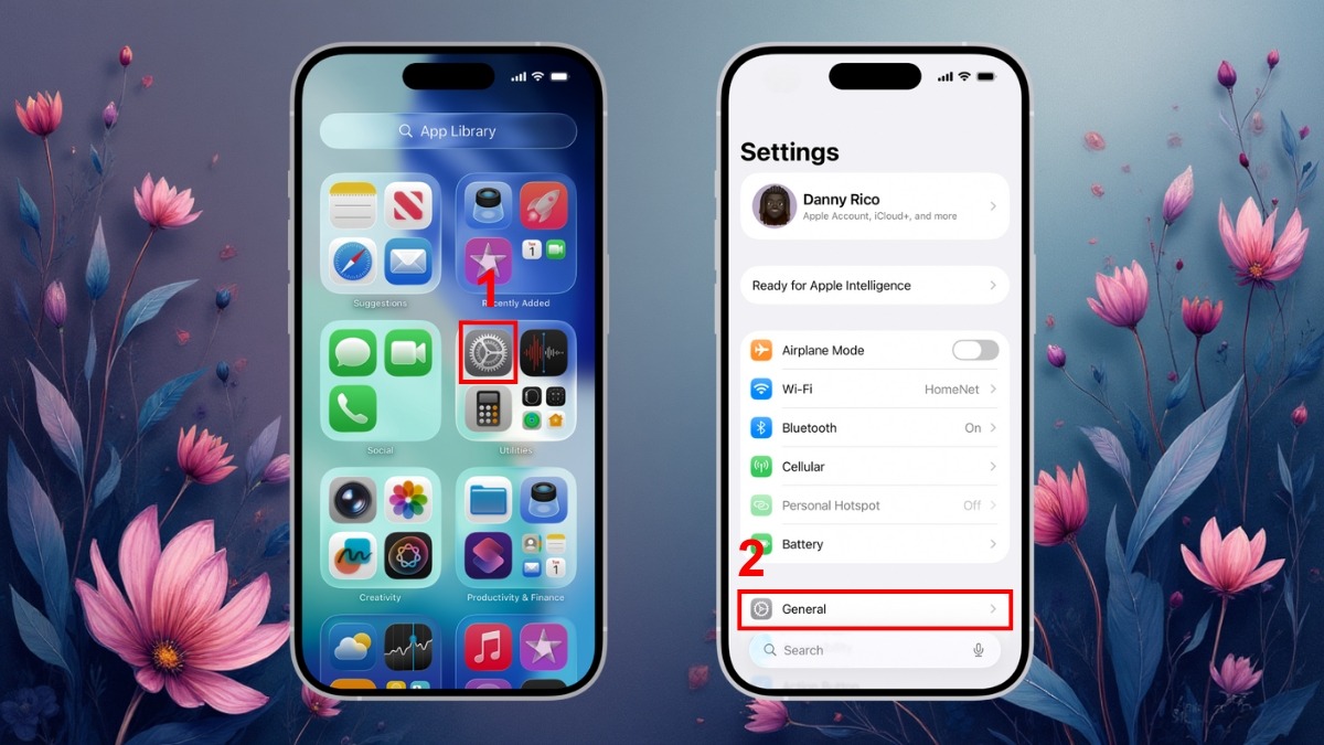 Cập nhật phần mềm trên iOS (iPhone/iPad) - bước 1
