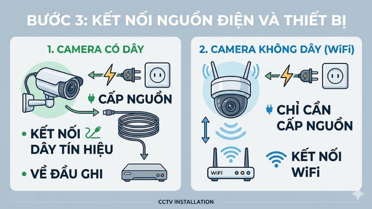 Cách lắp đặt camera CCTV cho người mới sử dụng - bước 3