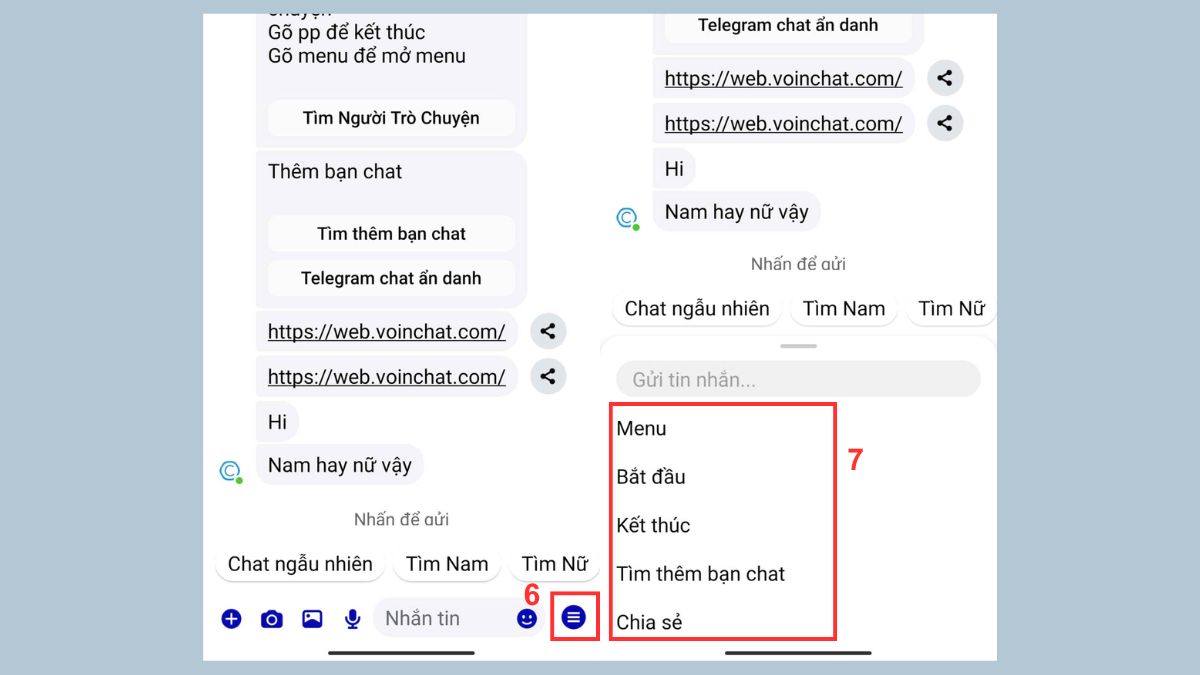 Cách dùng Chatible chat với người lạ trên điện thoại - bước 3