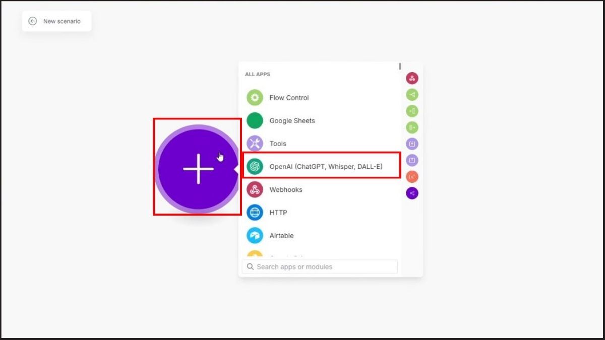 Hướng dẫn tích hợp ChatGPT API vào ứng dụng Make và Zapier - bước 2.1