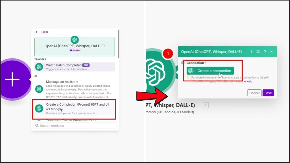 Hướng dẫn tích hợp ChatGPT API vào ứng dụng Make và Zapier - bước 2.2