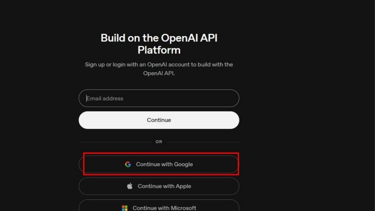 Hướng dẫn cách tạo và lấy ChatGPT API Key trên Platform OpenAI - bước 1