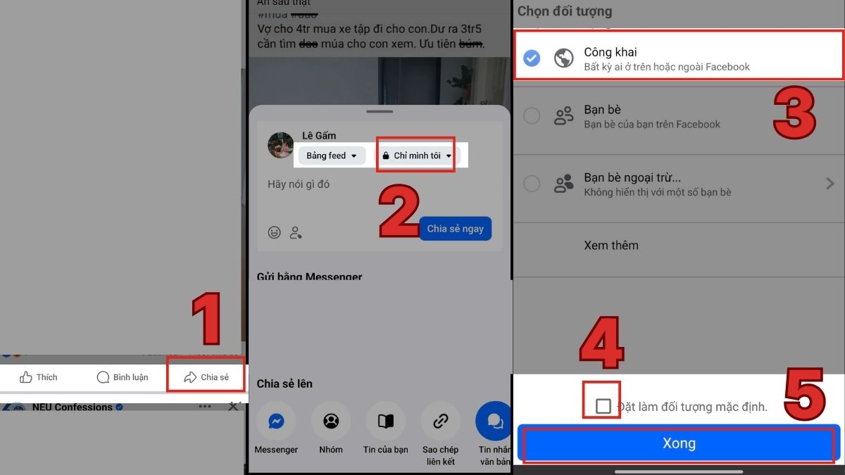 Cách bật chế độ chia sẻ công khai trên Facebook