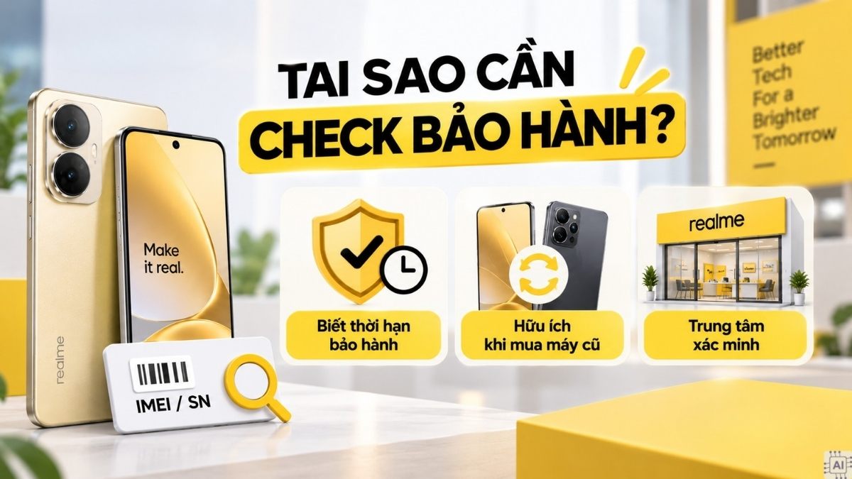 Tại sao cần check bảo hành realme?