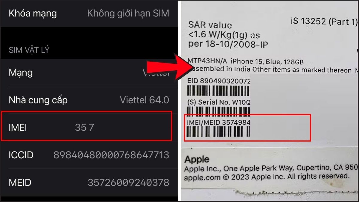 Quy trình test iPhone cũ toàn diện bằng IMEI - bước 3,4