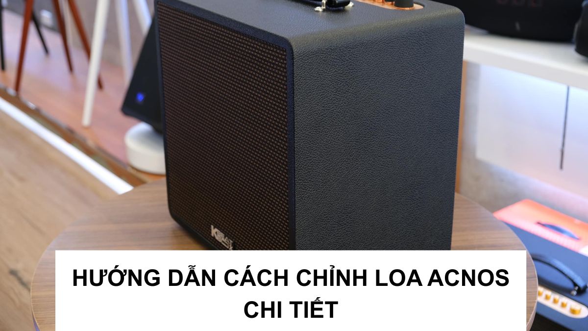 Hướng dẫn cách chỉnh loa Acnos hay chi tiết đúng cách