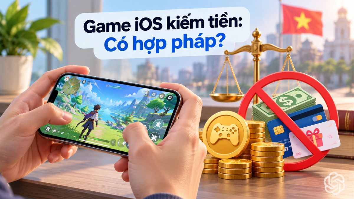 Chơi game kiếm tiền trên iOS có được phép tại Việt Nam?