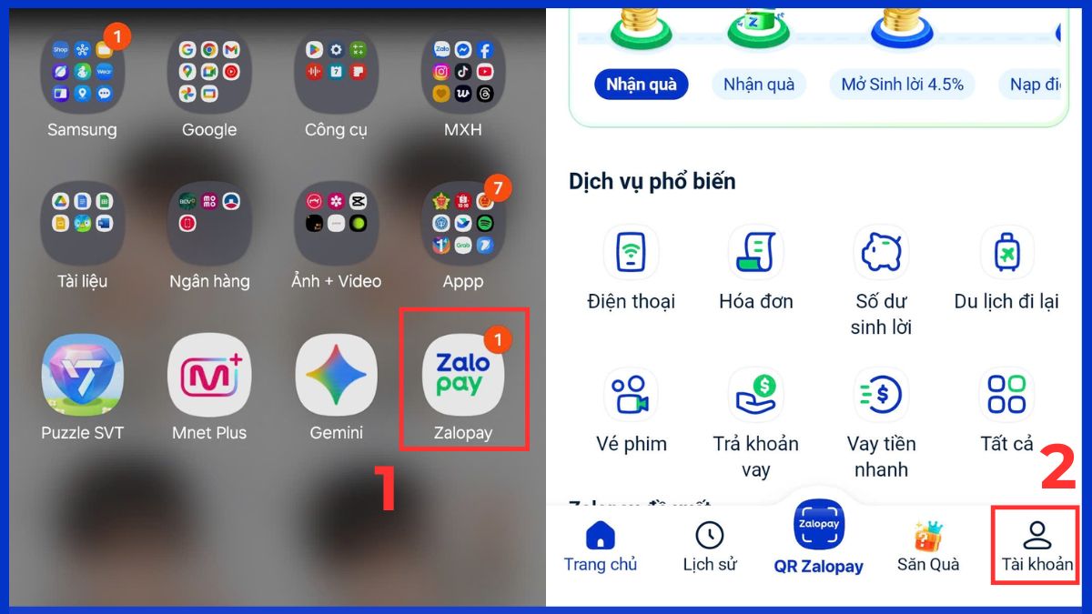 Cách xử lý chuyển tiền qua ZaloPay nhưng không nhận được - Liên hệ bộ phận hỗ trợ ZaloPay - bước 1,2