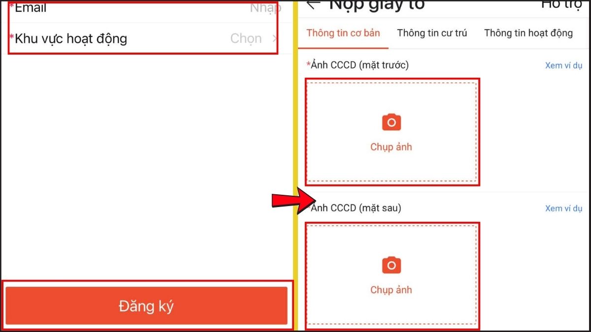 Đăng ký chạy ShopeeFood online qua ứng dụng - bước 4