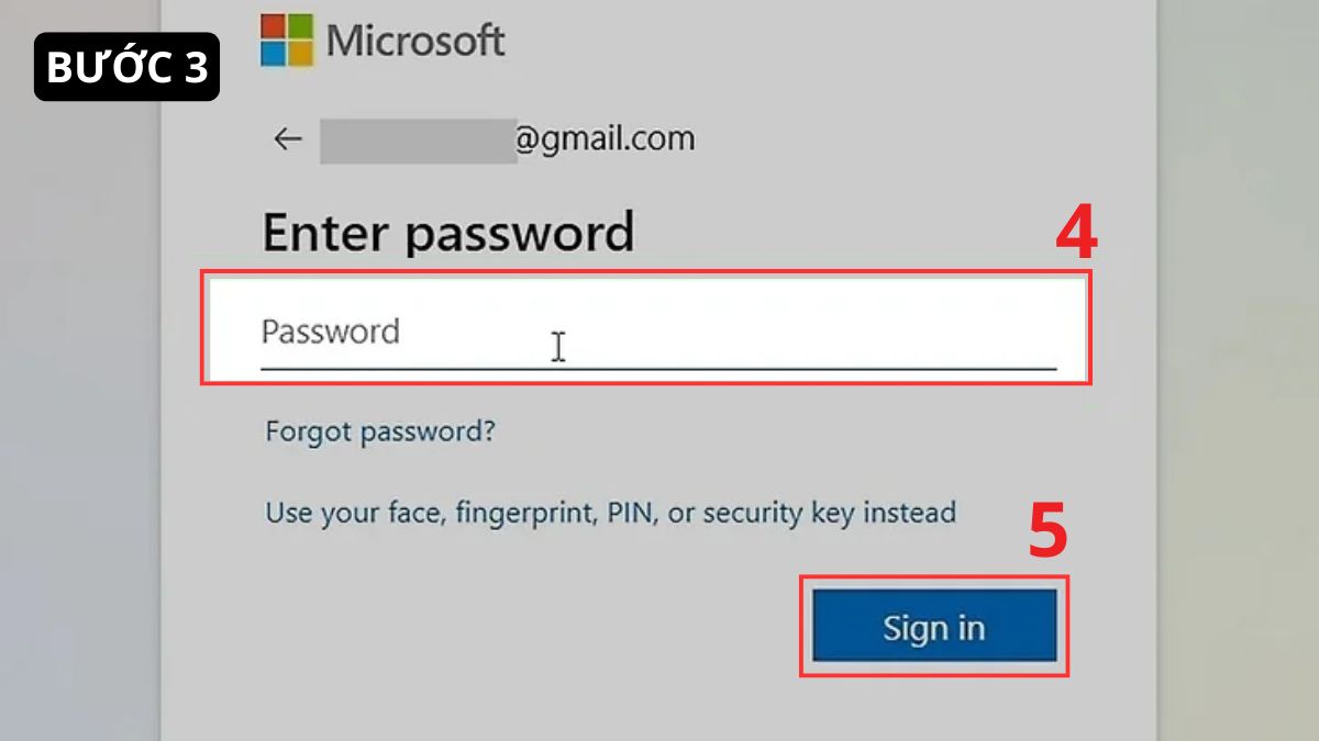 Cách đăng nhập Outlook trên máy tính - bước 3