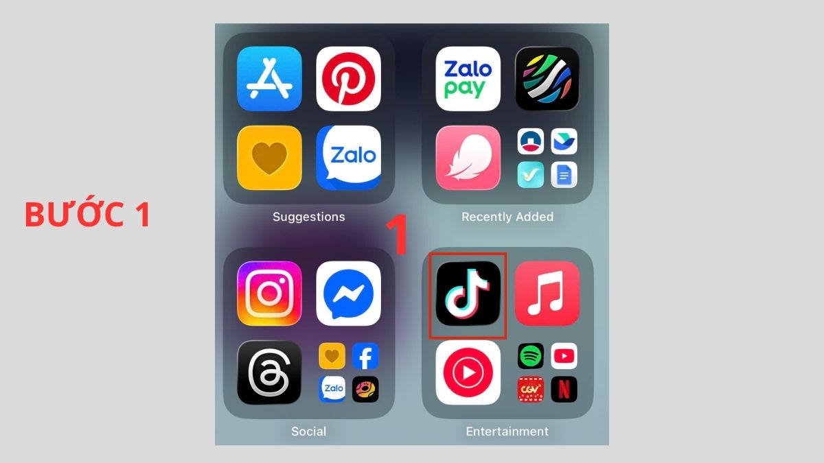 Cách khắc phục lỗi đăng nhập TikTok bằng Facebook không được - gỡ cài đặt và cài lại ứng dụng tiktok - bước 1