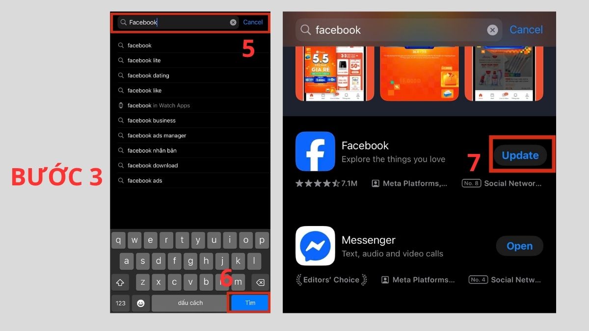 Cách khắc phục lỗi đăng nhập TikTok bằng Facebook không được - cập nhật tiktok và facebook lên phiên bản mới - bước 3