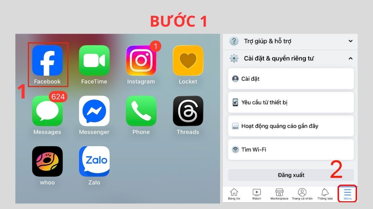 Cách khắc phục lỗi đăng nhập TikTok bằng Facebook không được - xóa bộ nhớ đệm facebook - bước 1