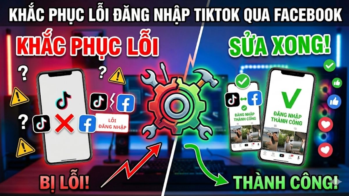 Cách khắc phục đăng nhập TikTok bằng Facebook bị lỗi