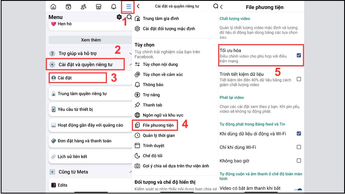 Cách đăng video lên story Facebook cho Android - bước 1,2,3