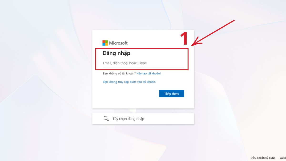 Cách đăng xuất Outlook trên website - bước 1