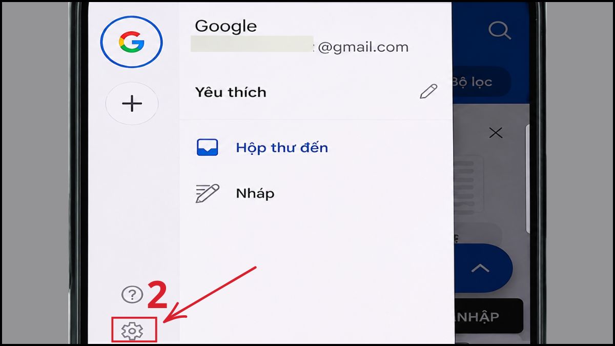 Cách đăng xuất Outlook trên điện thoại - bước 2