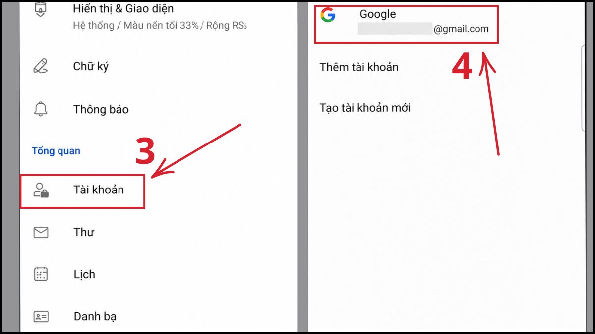 Cách đăng xuất Outlook trên điện thoại - bước 3