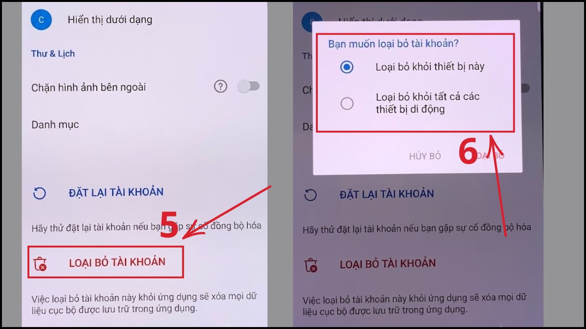 Cách đăng xuất Outlook trên điện thoại - bước 4