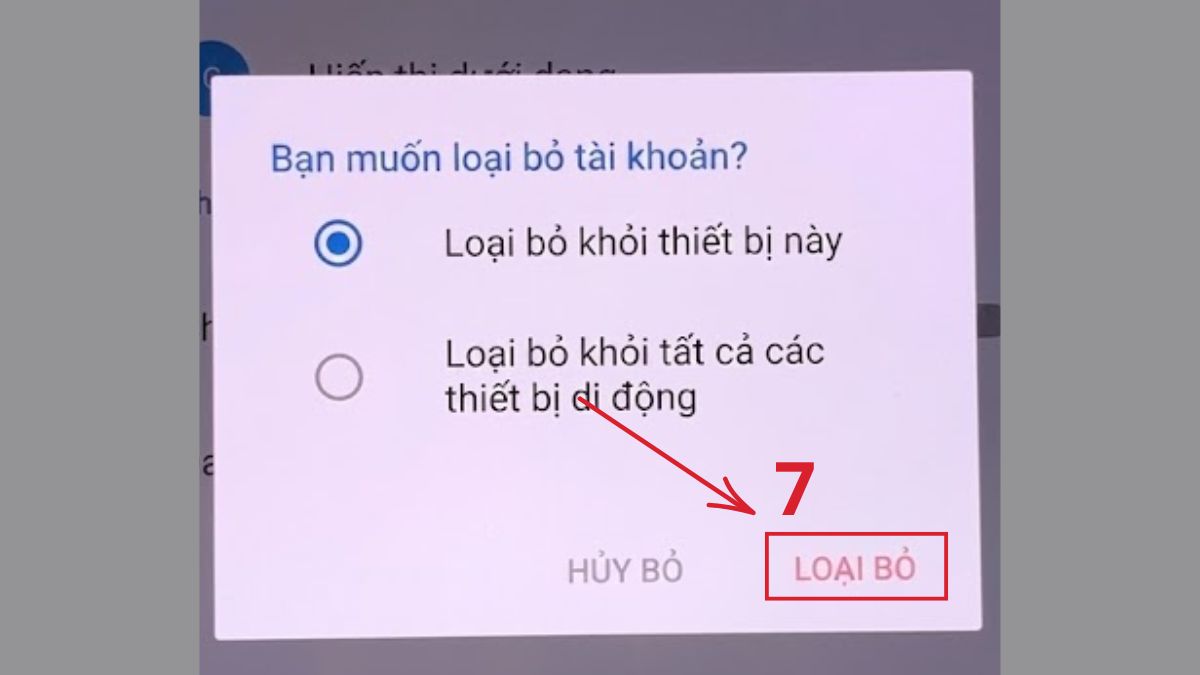 Cách đăng xuất Outlook trên điện thoại - bước 5